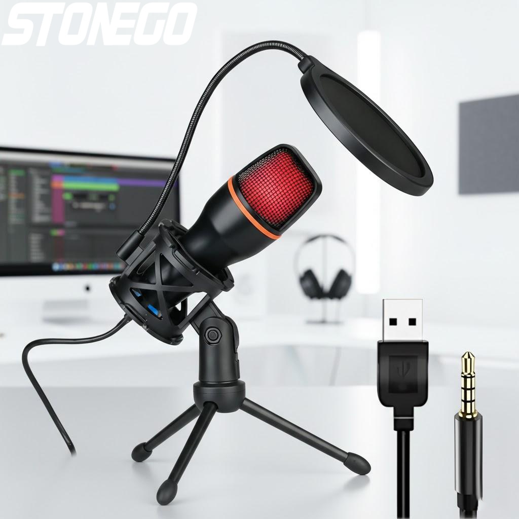 Pc Gaming Youtube - 전문가용 USB 콘덴서 마이크 키트, RGB