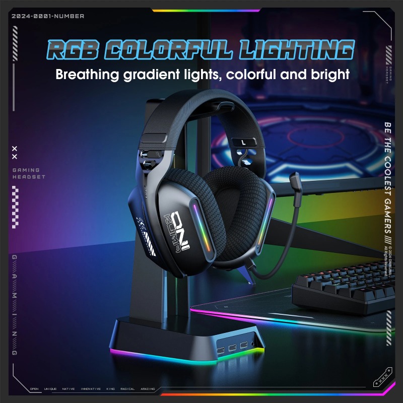 ONIKUMA GT808 무선 게임용 헤드셋 트라이 모 - Pc Gaming Apple 리뷰 및 가격