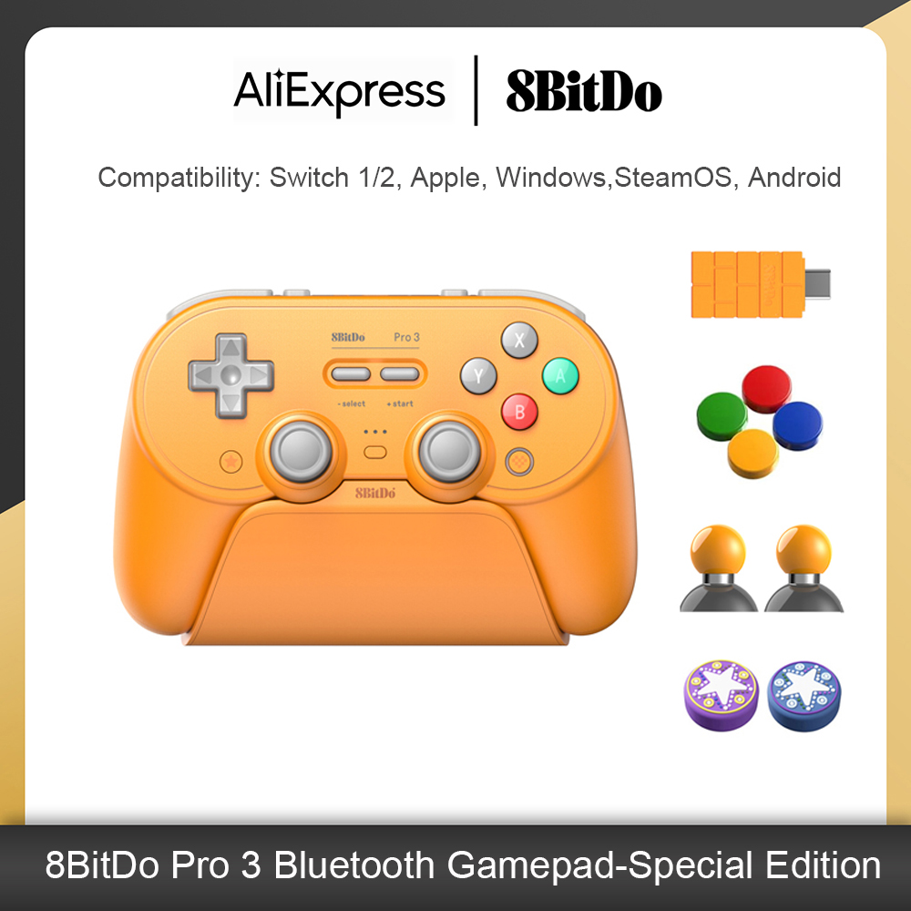 8BitDo Pro 3 블루투스 게임 컨트롤러 스위치  - Pc Gaming Apple 리뷰 및 가격