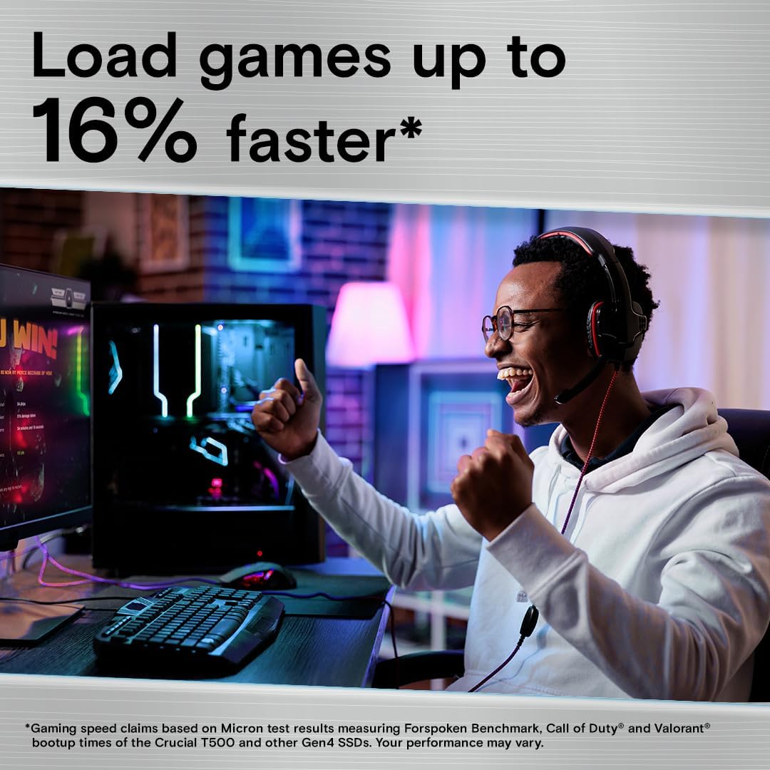 크루셜 T500 1TB Gen4 NVMe M.2 SSD - Pc Gaming Website 리뷰 및 가격