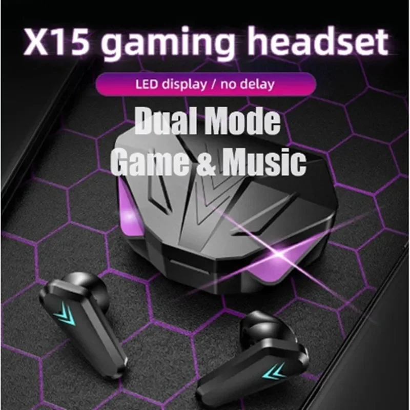 새로운 X15 TWS 이어폰 Bluetooth 무선 게 - Pc Gaming Apple 리뷰 및 가격